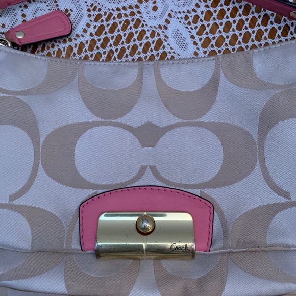 Coach Kristin Crossbody Bag, beige and pink - Picture 2 of 14